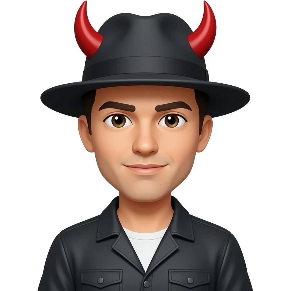 like this🧑‍🎄but wth devilshorns throughly the hat but with a face and arms like that 🤗 emoji