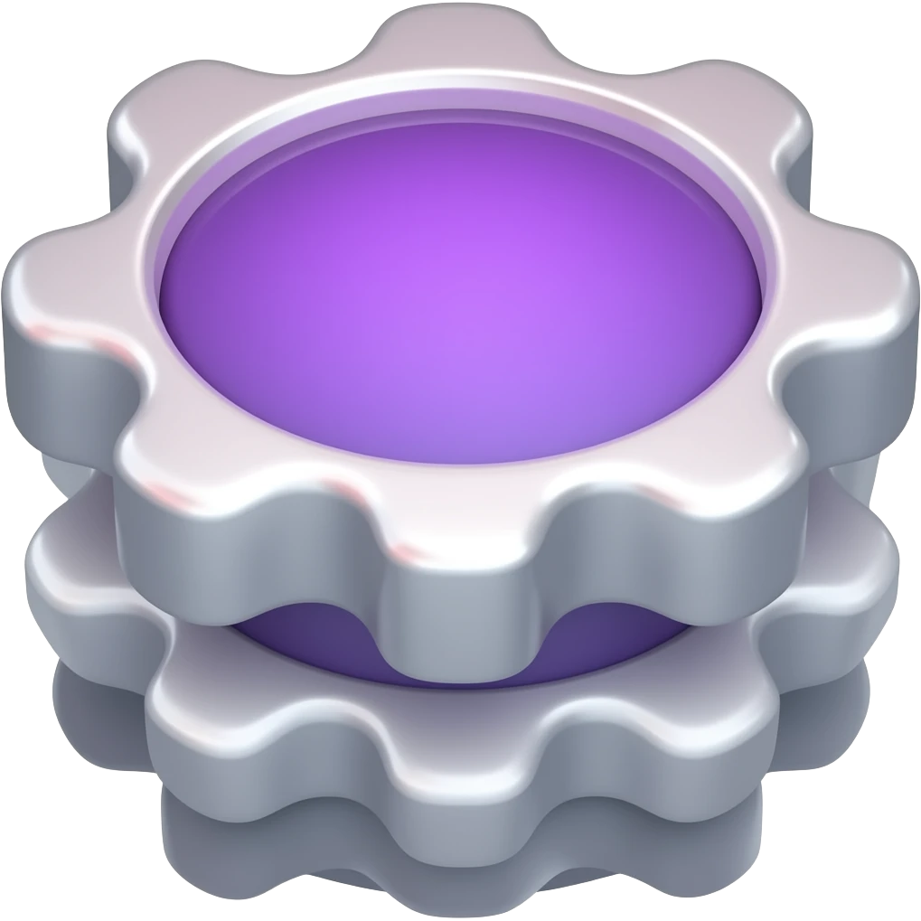 Purple stick shift emoji