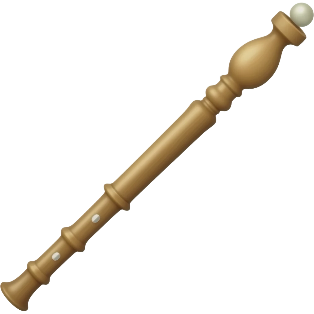 Add some pearl sting one corner of flute emoji