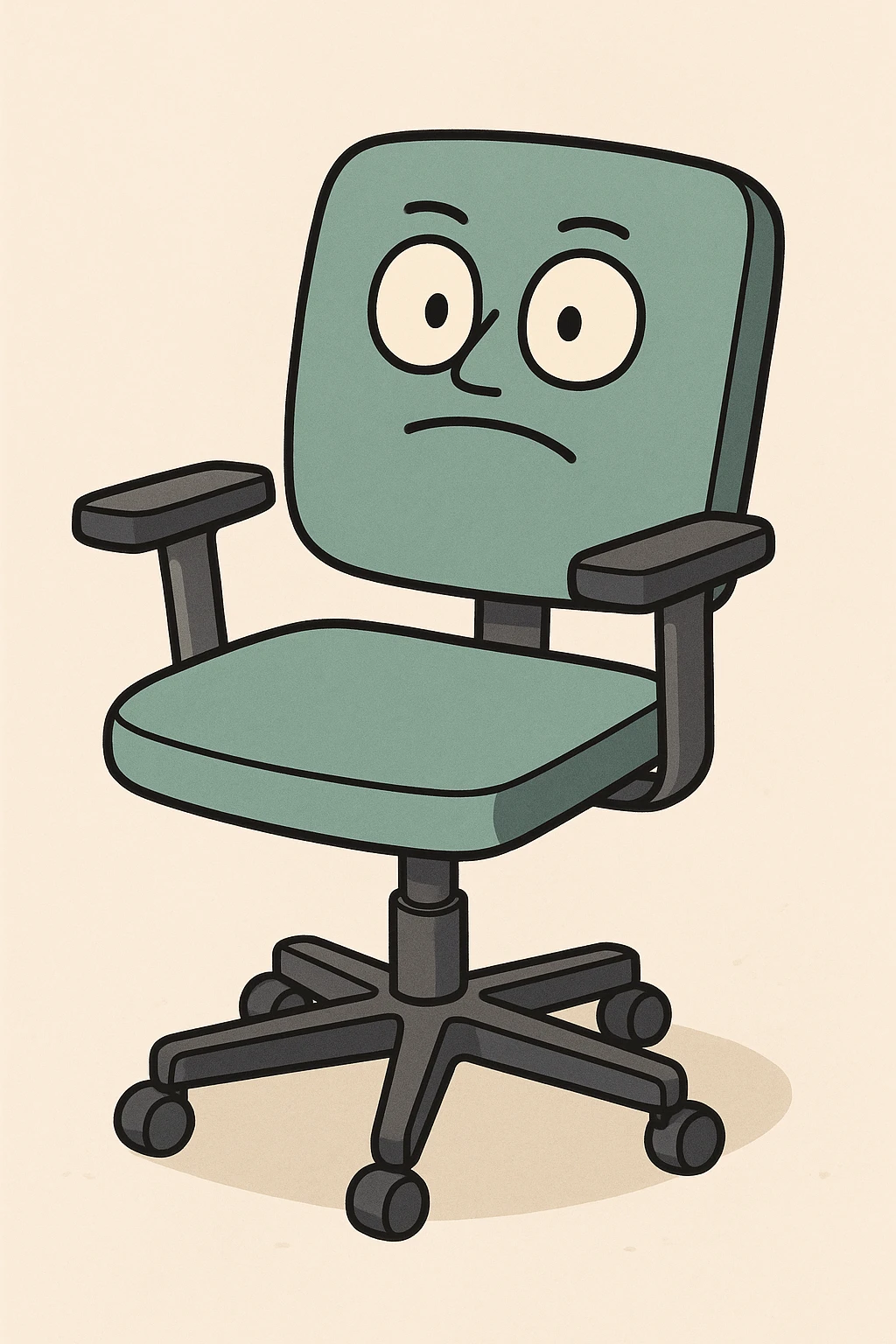 modern ergonomic minimal style office chair emoji