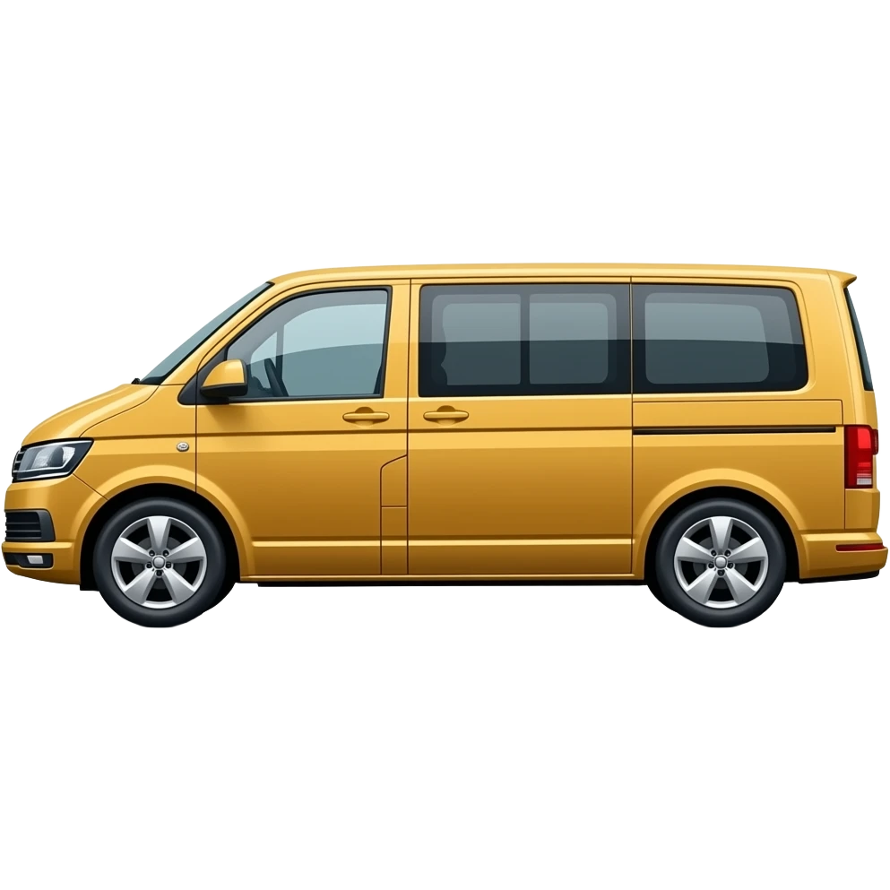Yellow VW T6 side view emoji