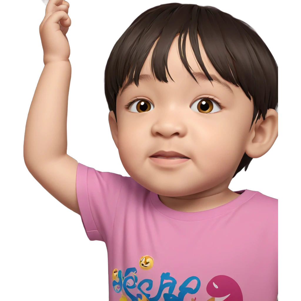 child in pink shirt emoji