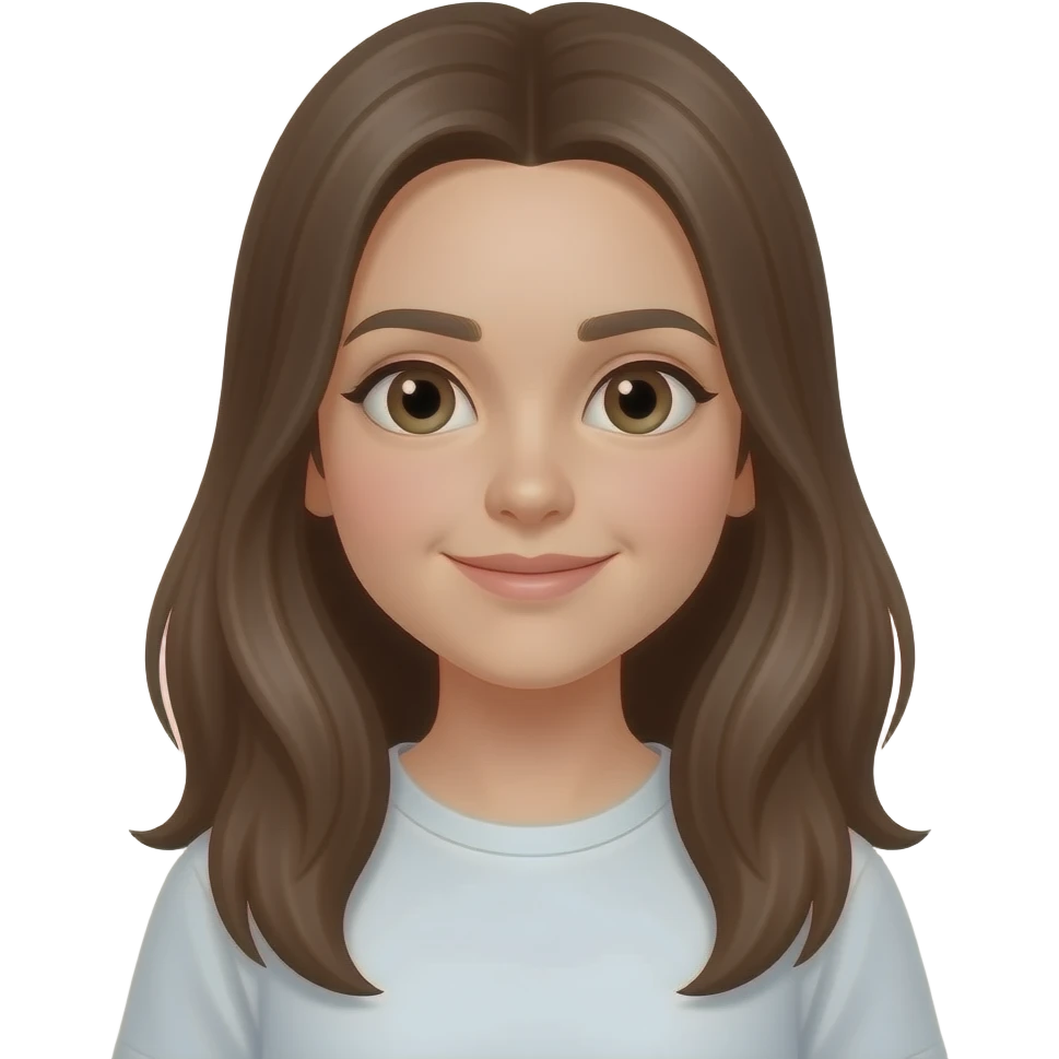 Moi fille cheveux longs emoji