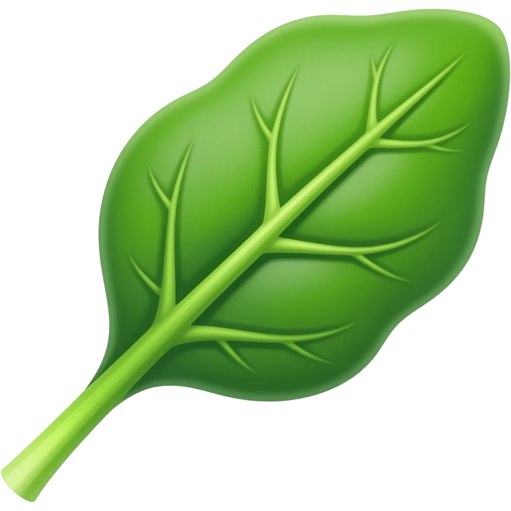 one spinach emoji
