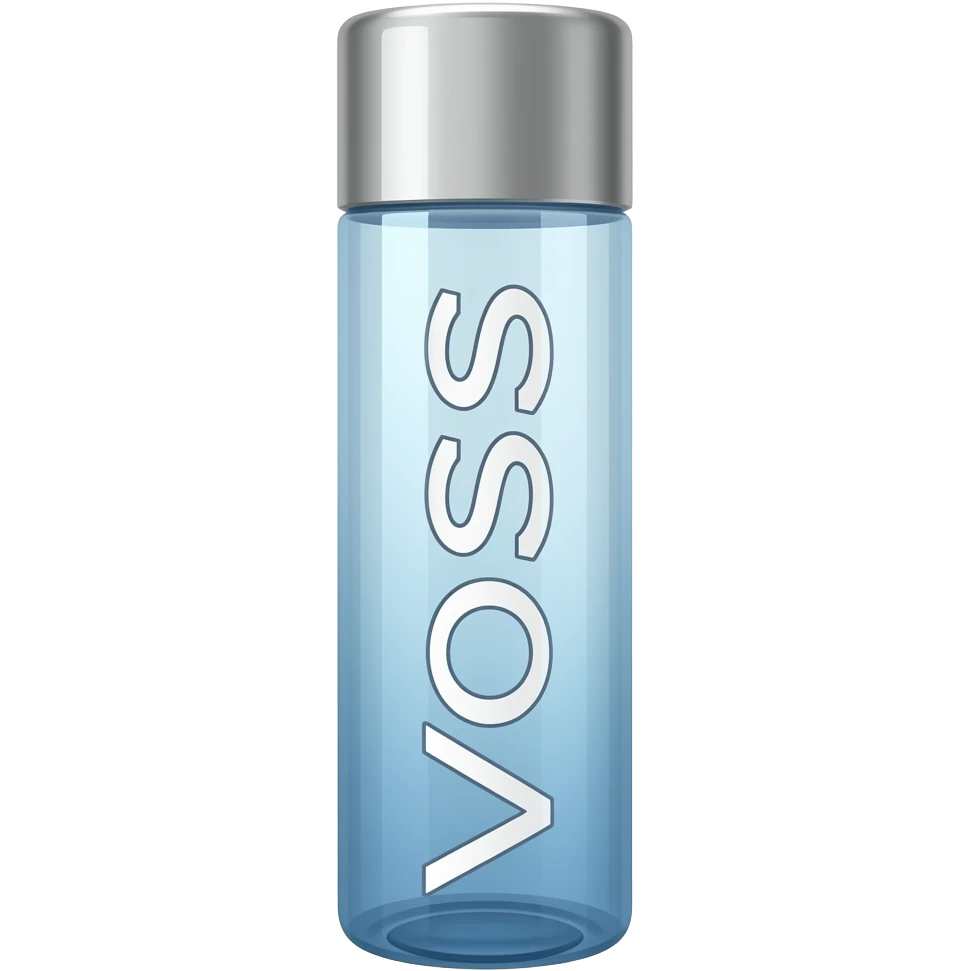 Voss water bottle emoji