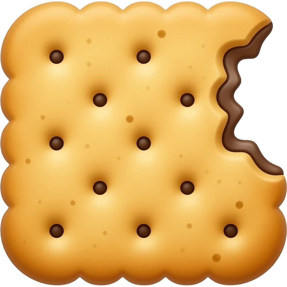 Chocolate cracker emoji