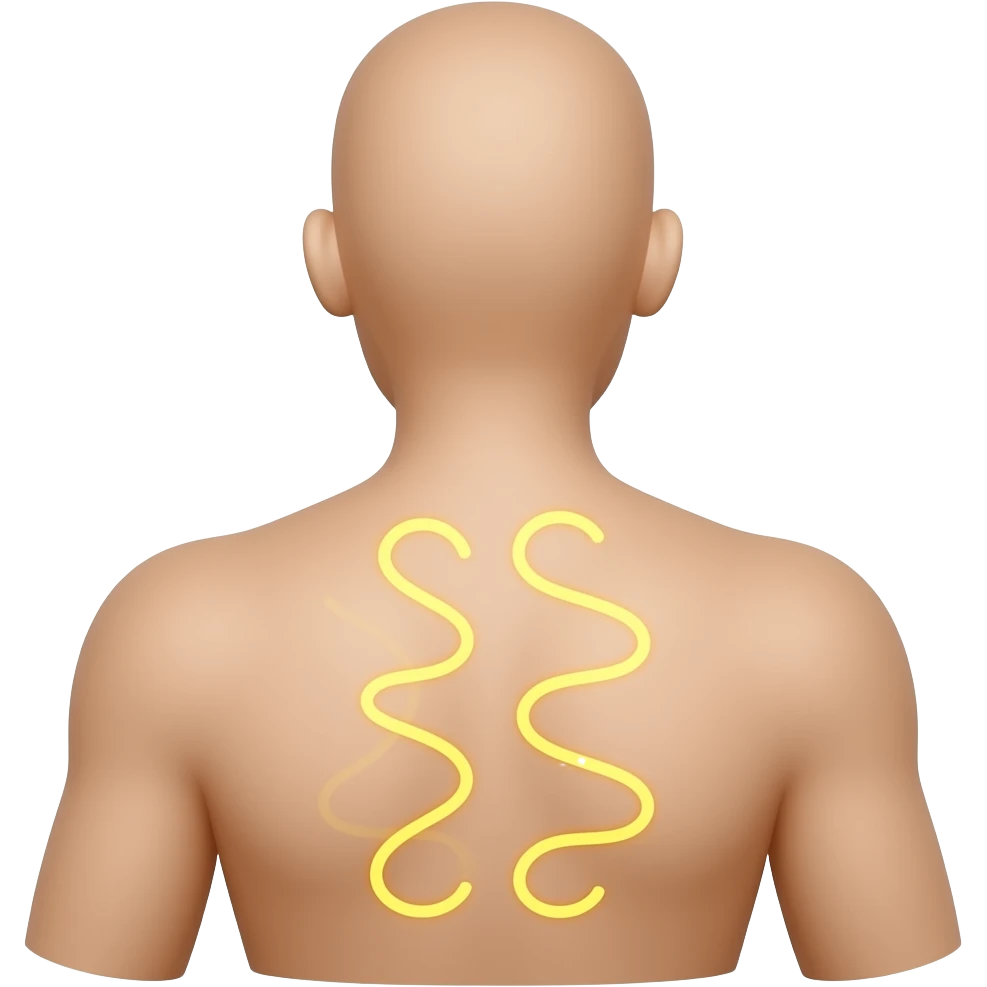 crea un icono que refleje dolor en la espalda emoji