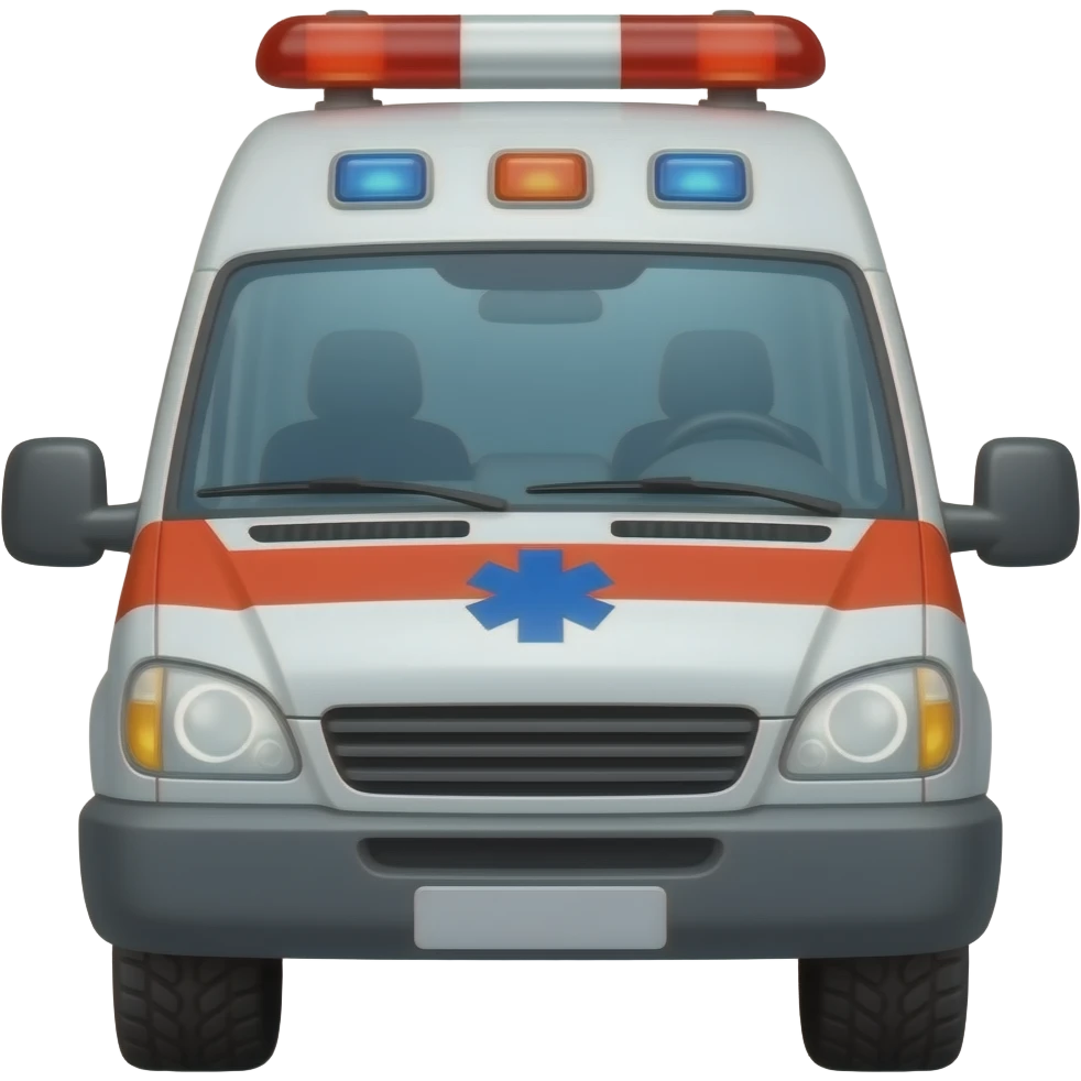 Scary Ambulance emoji
