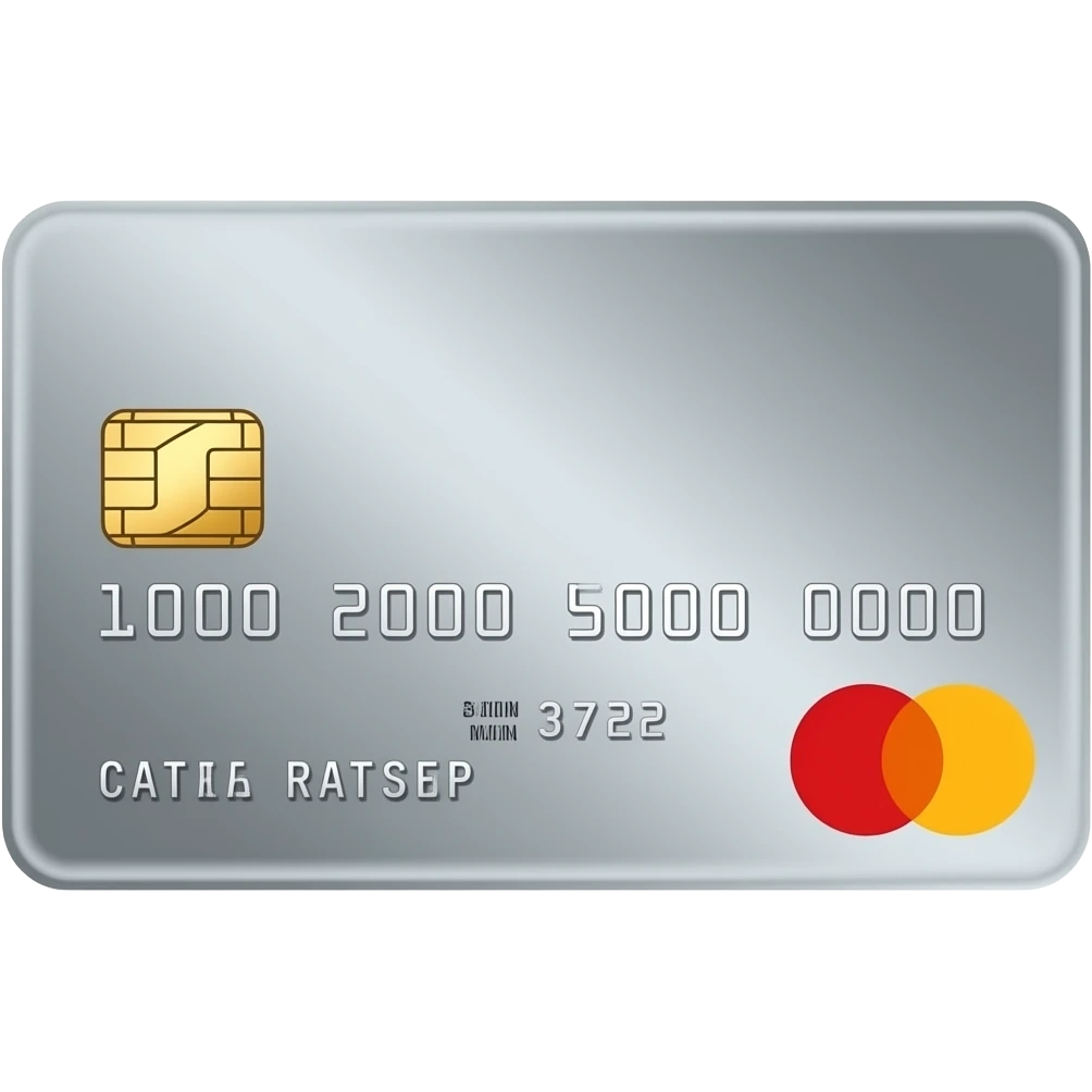 Platinum credit card emoji