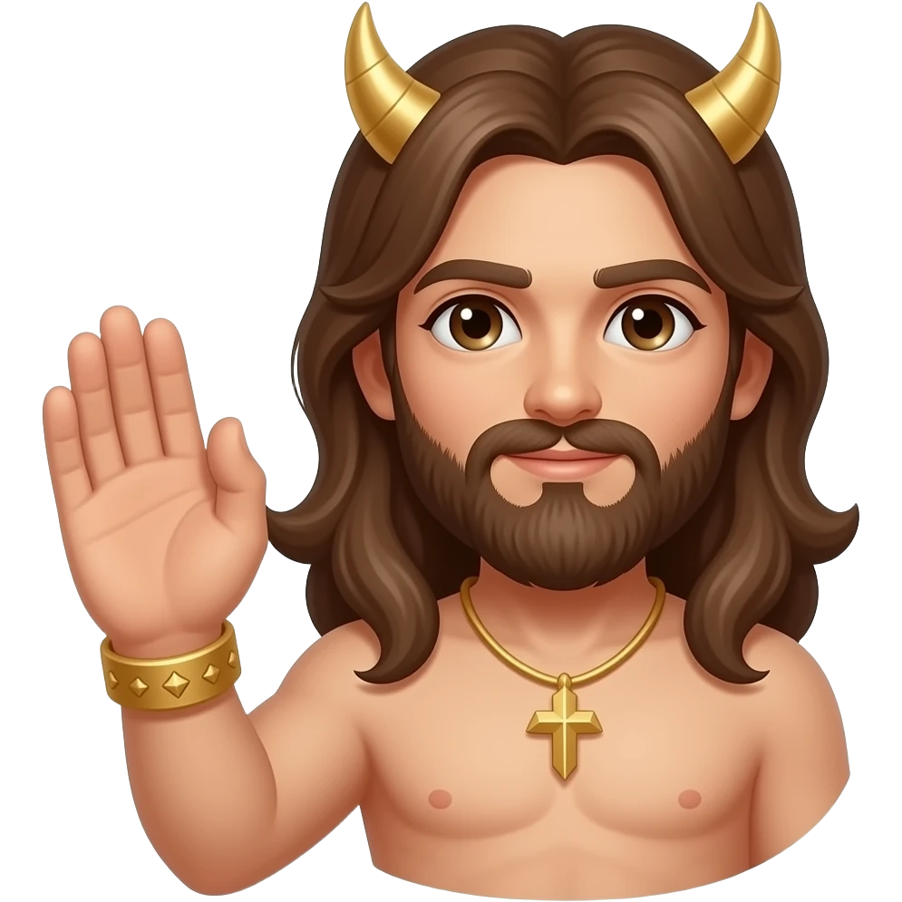 Pray to our lord and savior Lucifer emoji