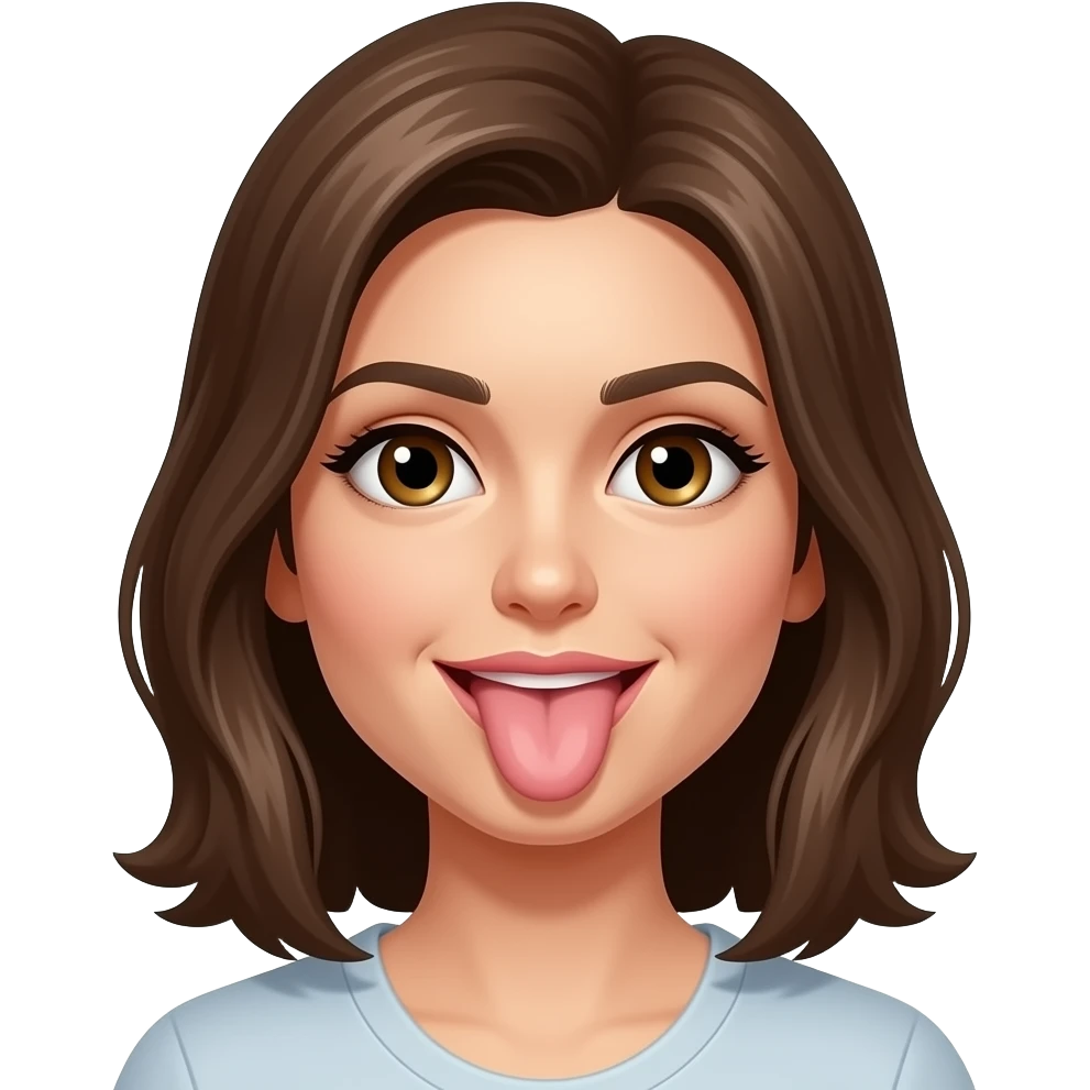 Woman with dick in mouth emoji