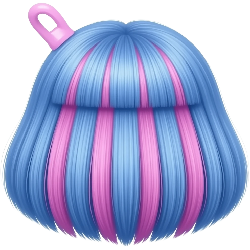 blue pink  Hair extension set inspired by Barbie colour pallete emoji