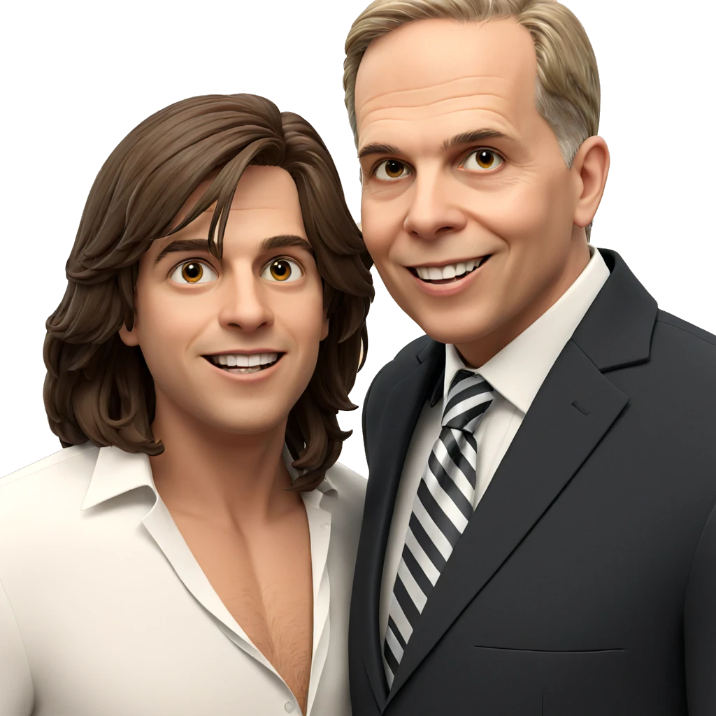 two boys in formal attire emoji