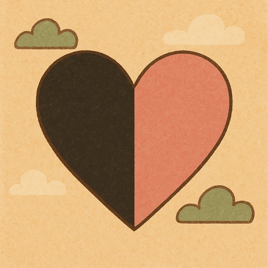 BLACKPINK-inspired object, black and pink colors, simple and inviting illustration, Flat Warm Colors style emoji