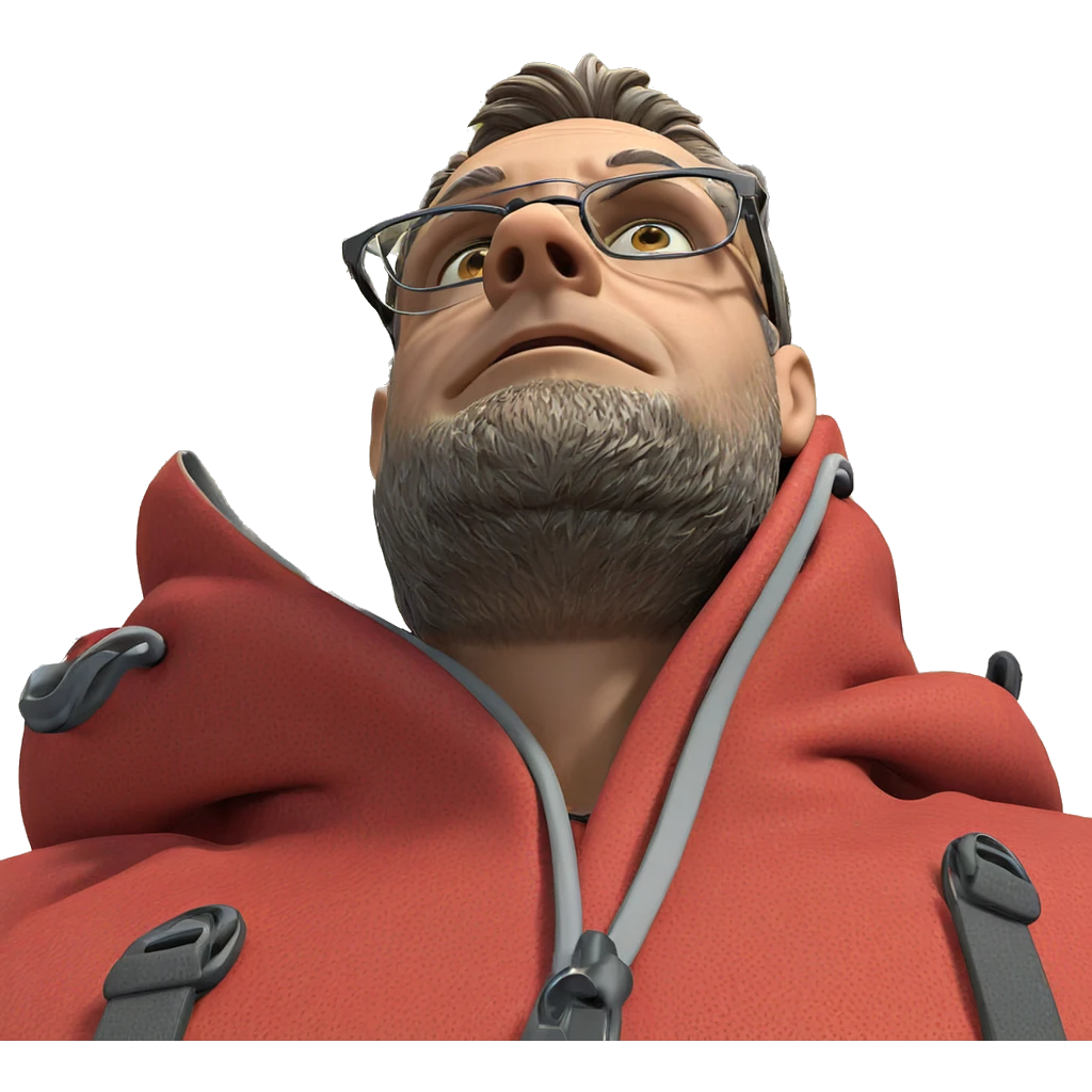 boy with glasses by tree emoji