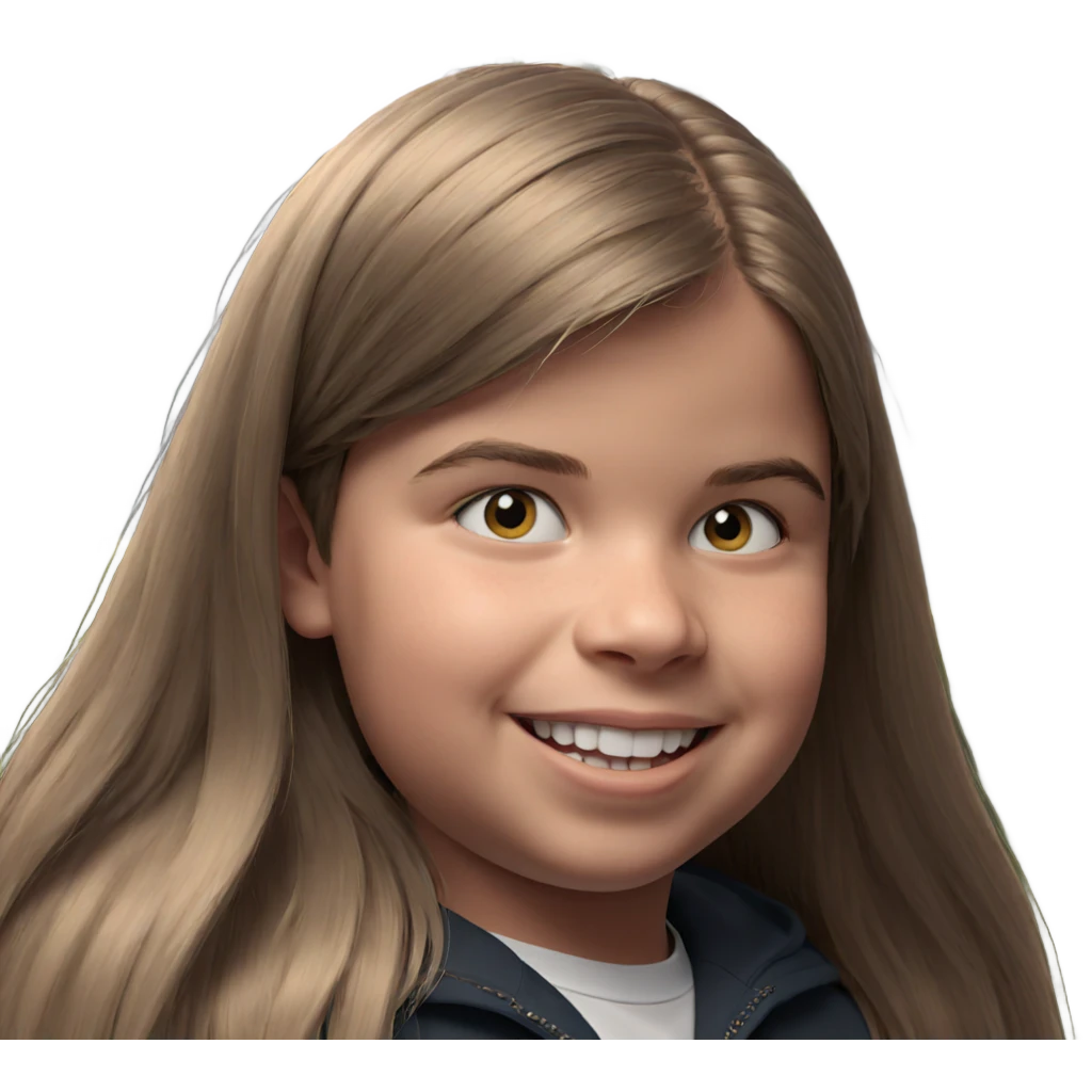 smiling boy with long hair emoji