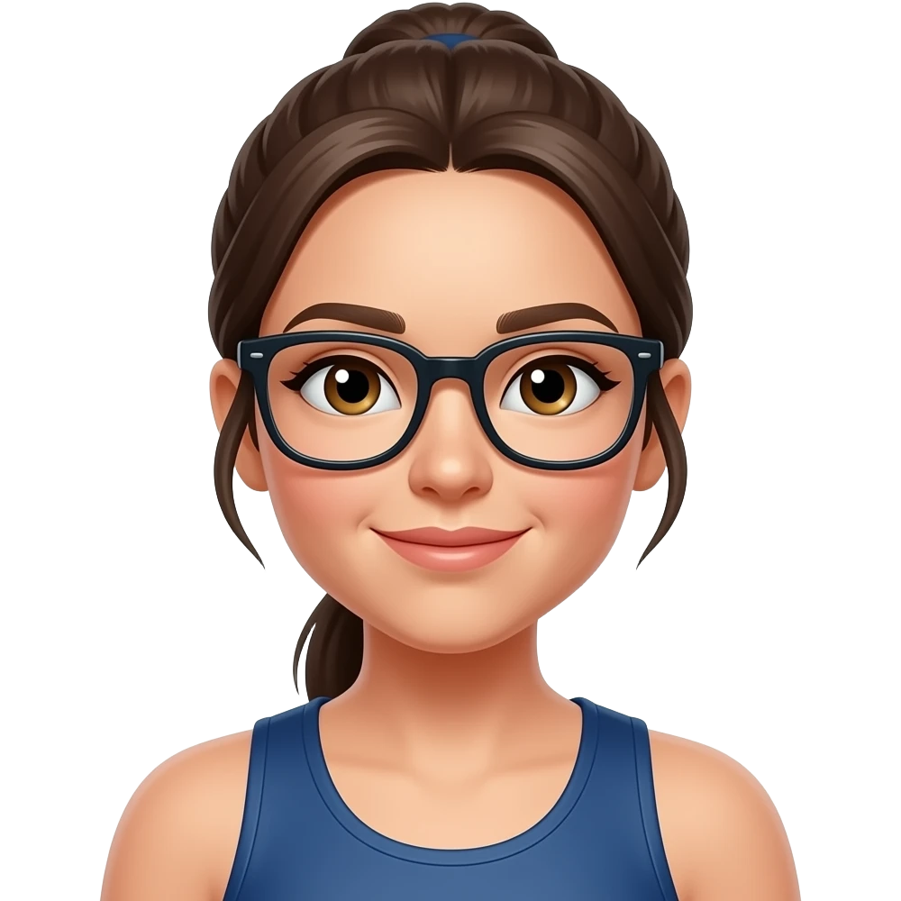female Athlete With Glass emoji