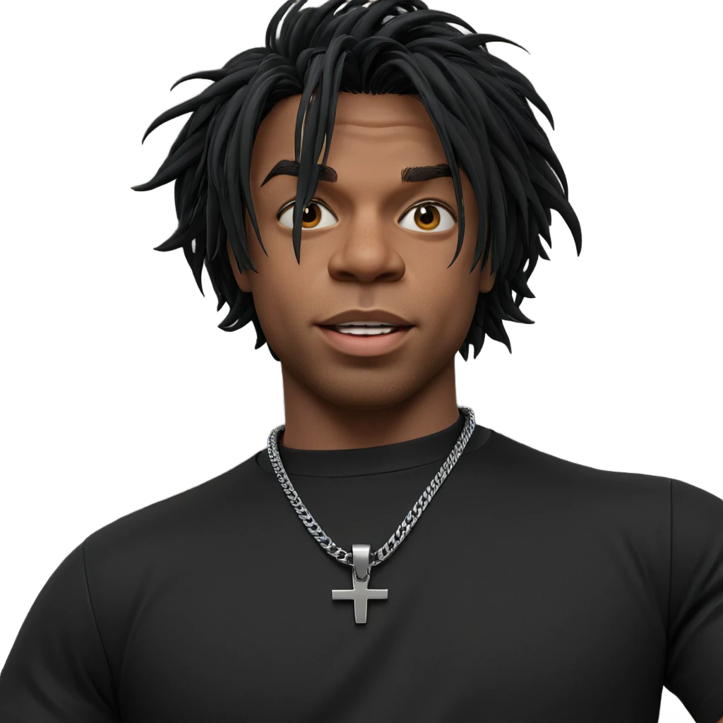 boy in a black shirt emoji