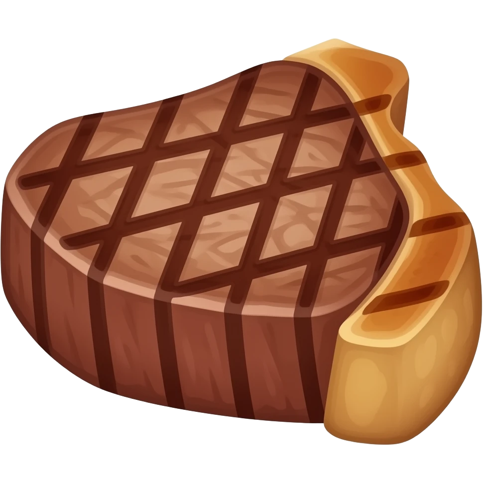Beef steak emoji