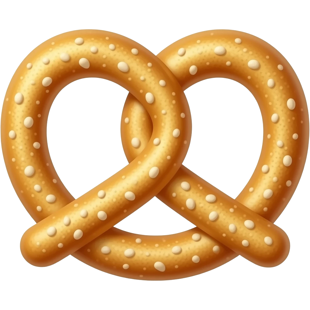 Pretzel circle shape emoji