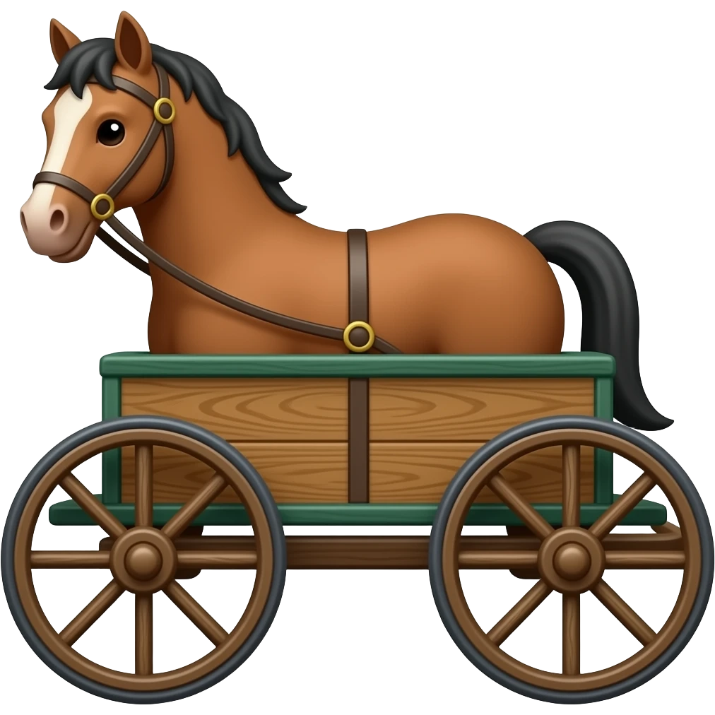 horse cart emoji
