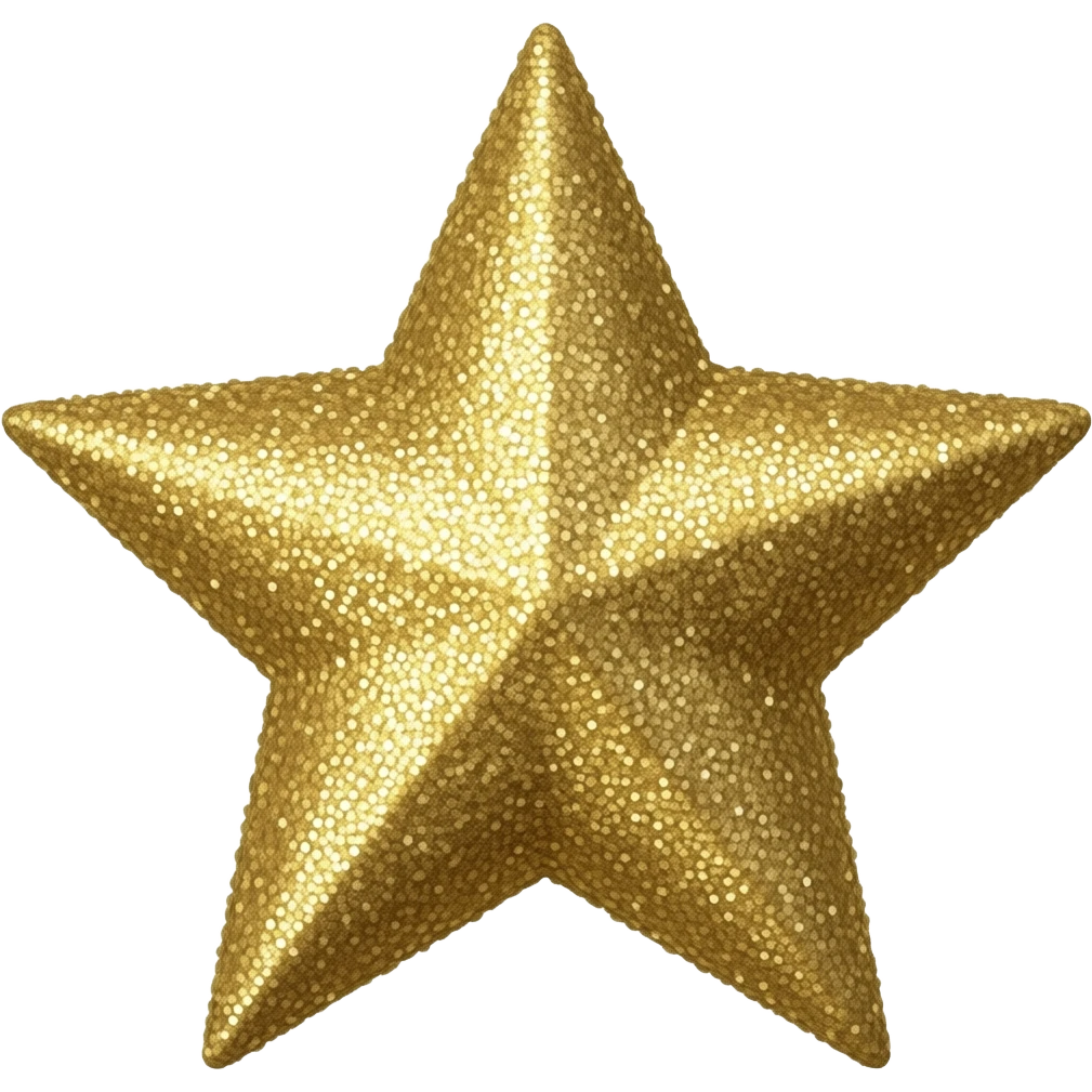 Sparkly star emoji