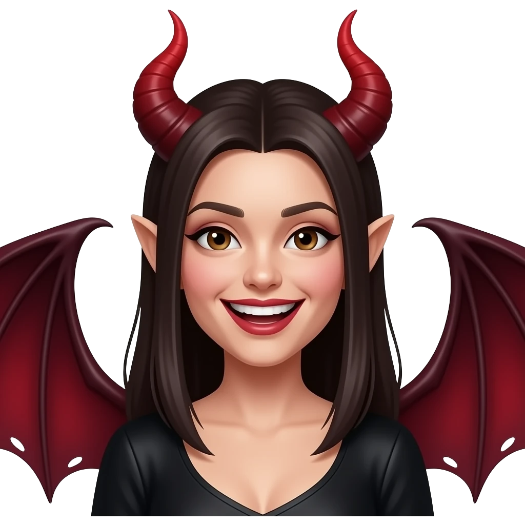 Laugthing succubus emoji