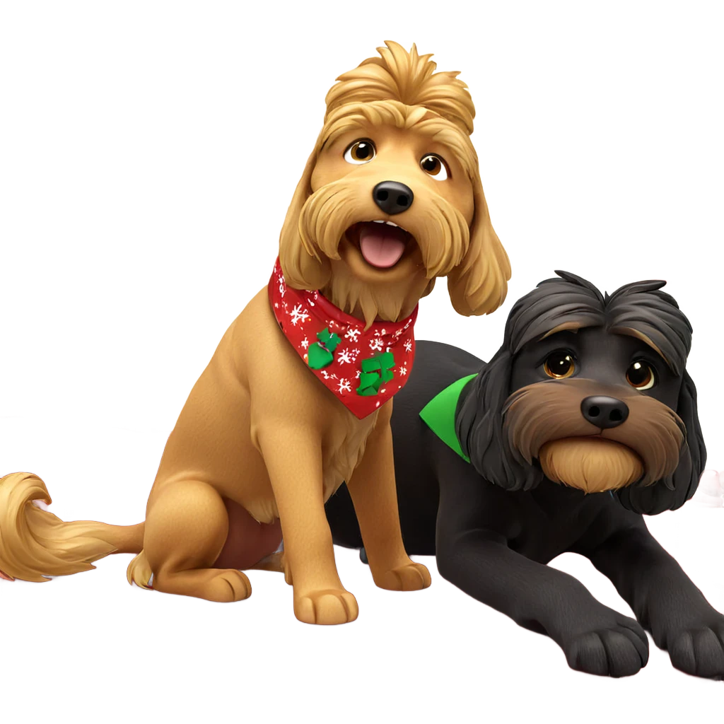 dog in christmas gift box emoji