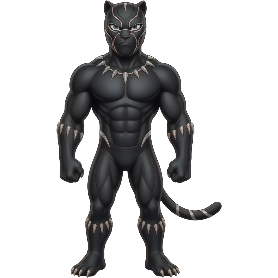 pantera negra imponente emoji