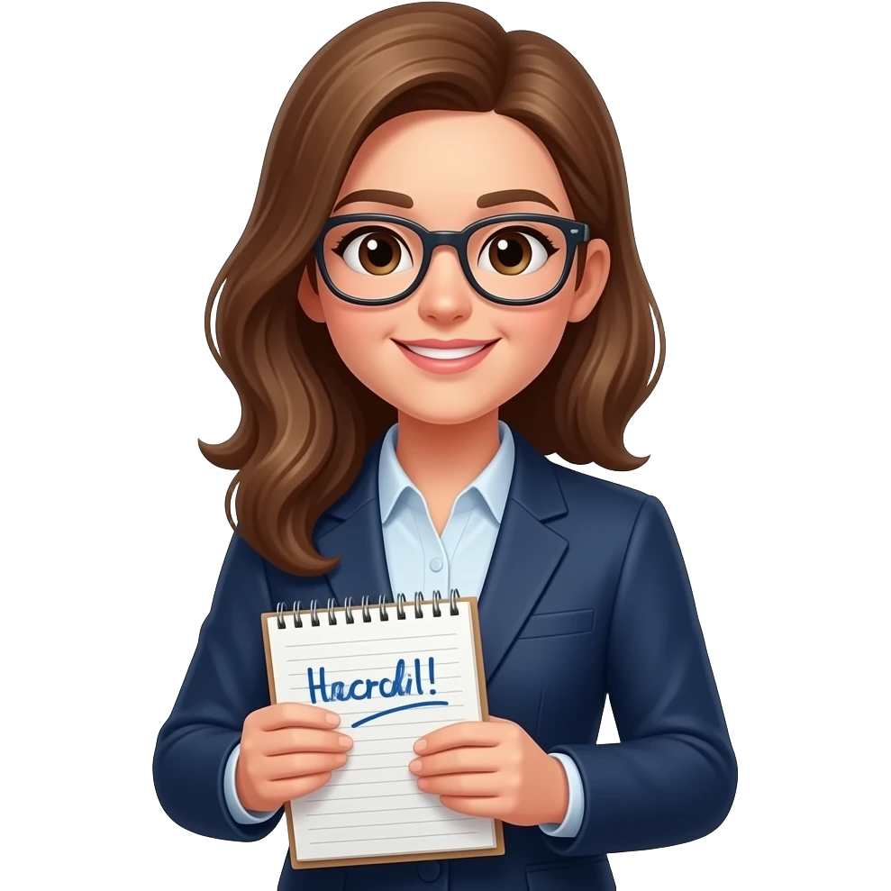 teacher Showing Notepaper emoji