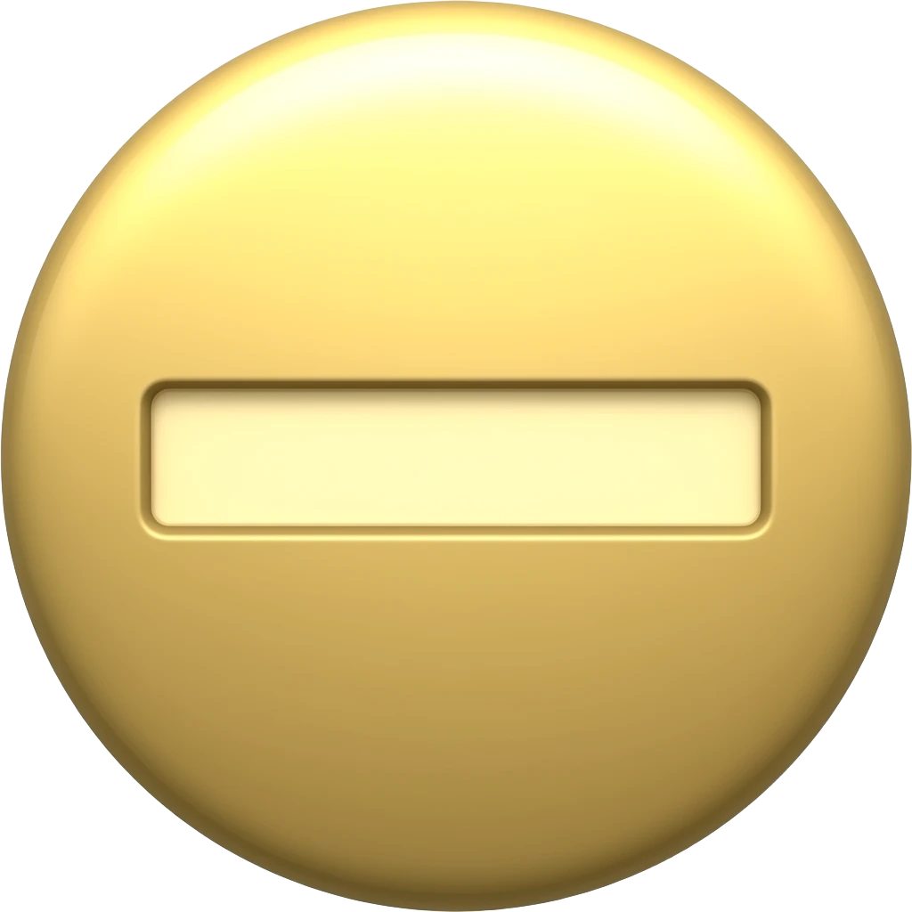 make a subtract symbol that is gold emoji