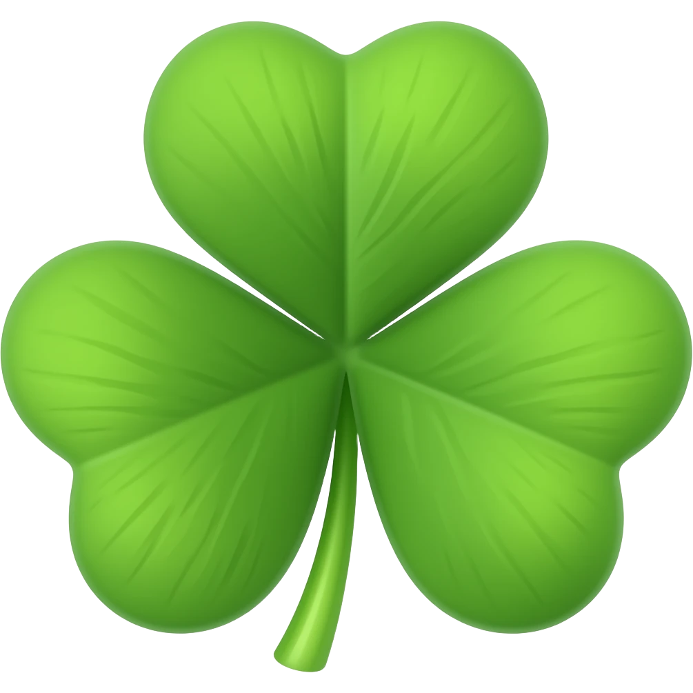 Five leaf clover emoji