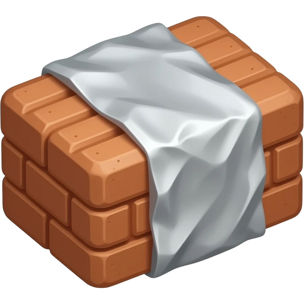 food brick foil emoji