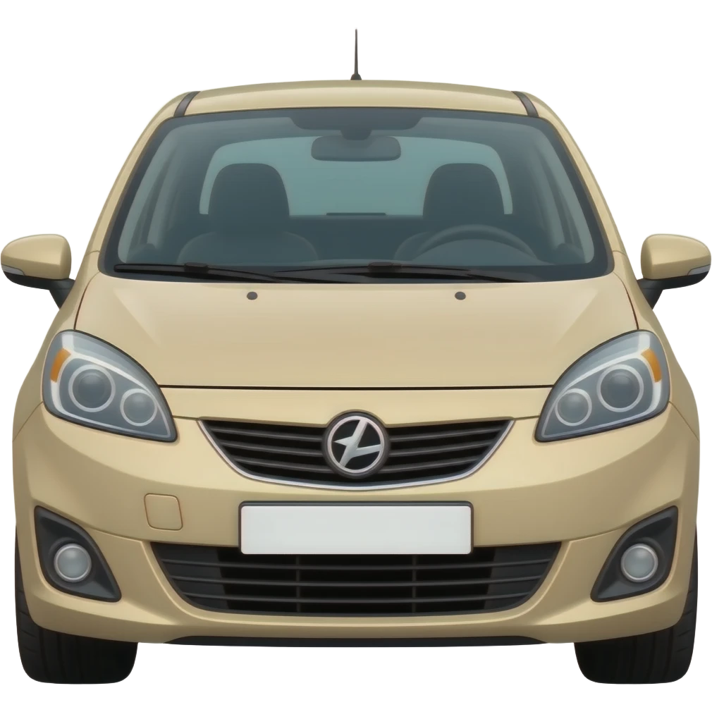 Car type: hatchback model year: 2021 color: beige emoji