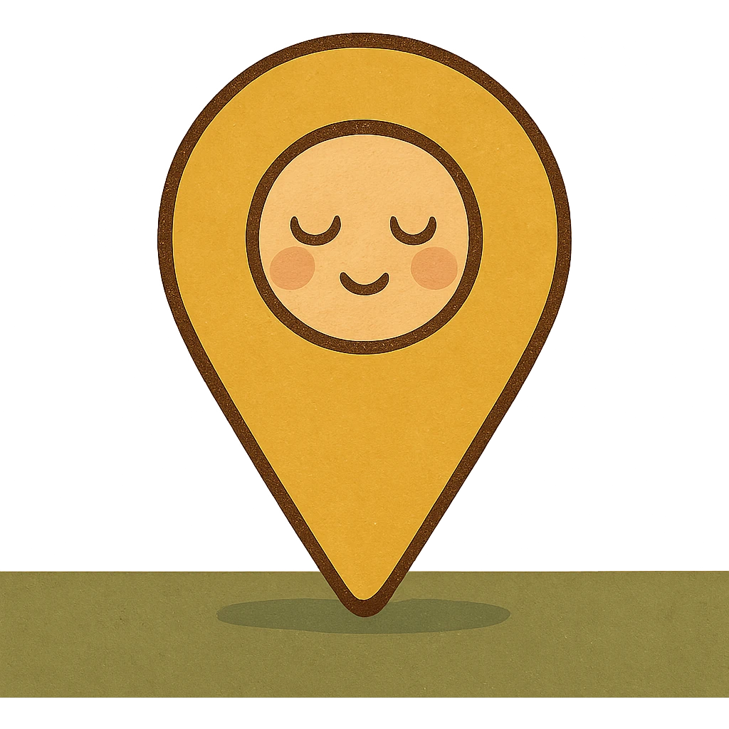 yellow location pin emoji