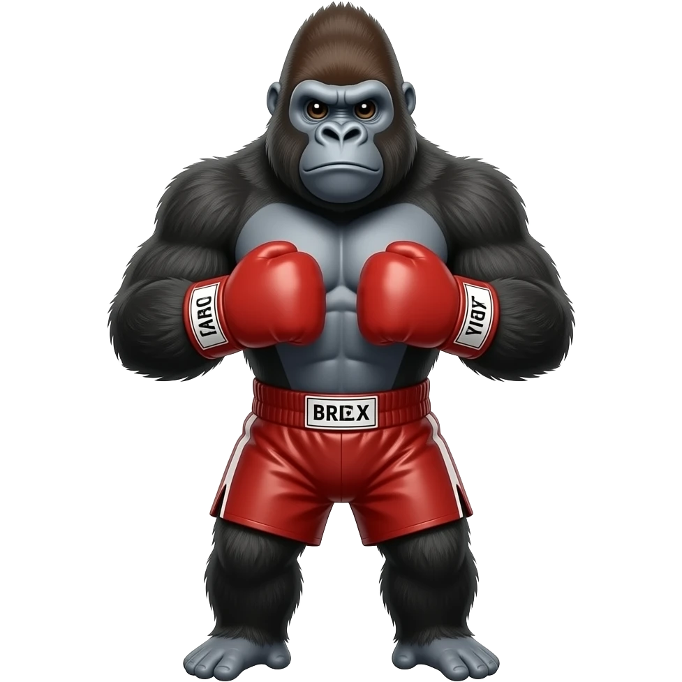 Gorilla boxer emoji