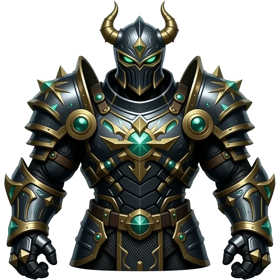 Epic complex knightly divine glorious futuristic detailed dark dusky gloomy deep gothic dark-deep-green, black, realistic Fakémon-Sprigatito-Floragato-Meowscarada-Trico-Sergal-Serval-Vernid-creature (full body) emoji