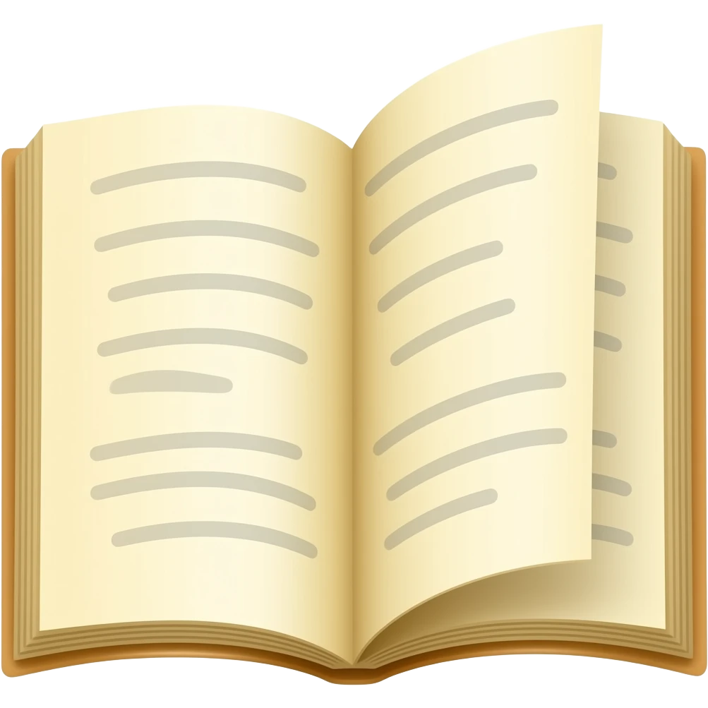 light yellow open book emoji