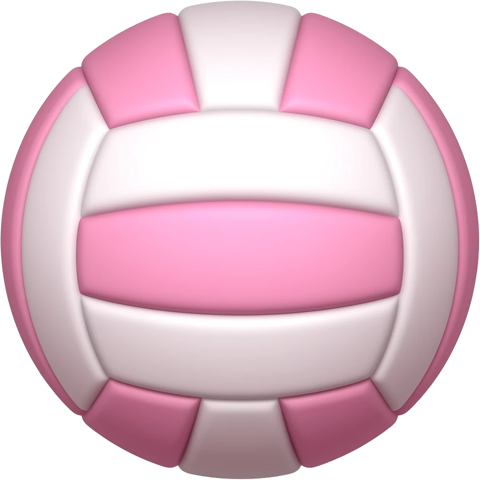 Pembe voleybol topu emoji