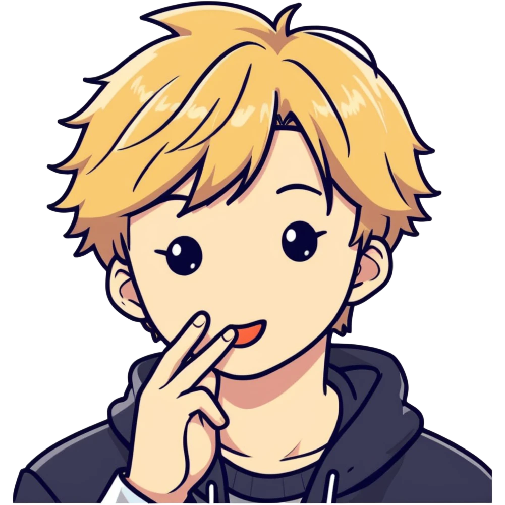 han jisung from stray kids blowing a kiss emoji