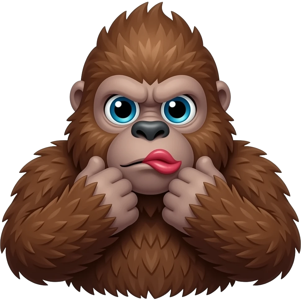 Bigfoot kiss my ass emoji