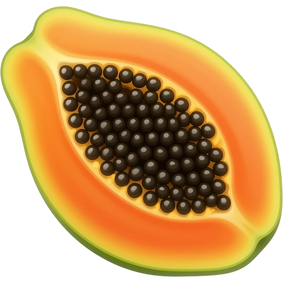 Papaya emoji