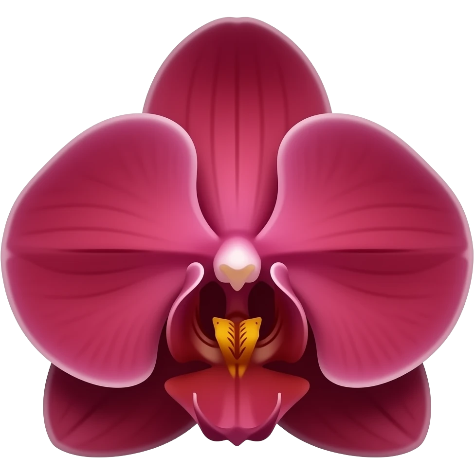 small Dark red orchid emoji emoji