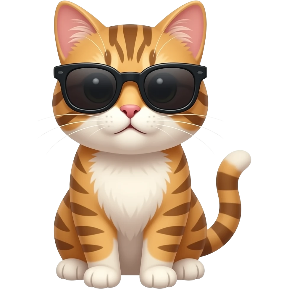 Cat wearing sunglasses emoji