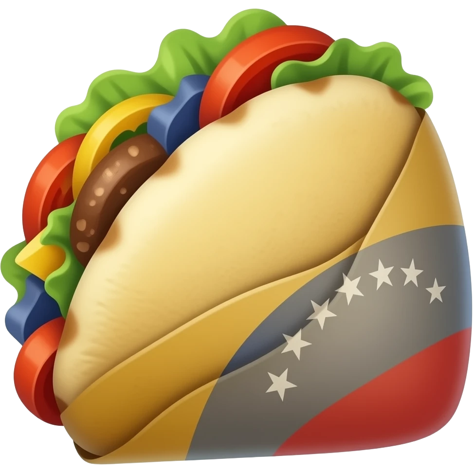 Una arepa venezolana emoji