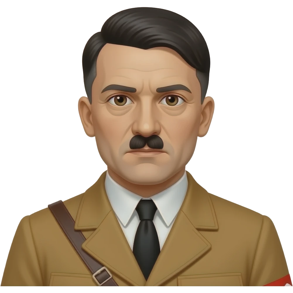 A man resembling Hitler emoji