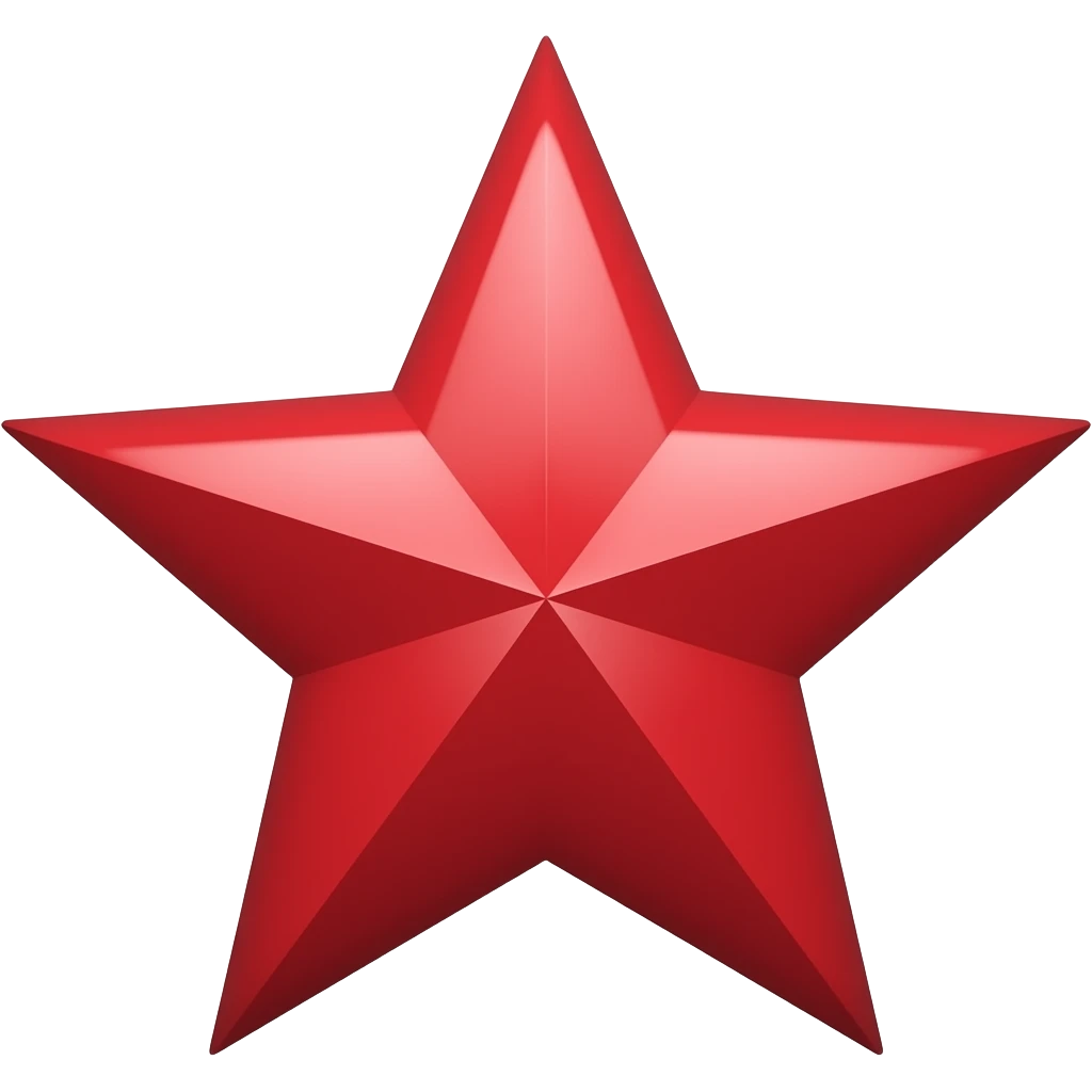 estrella roja} emoji