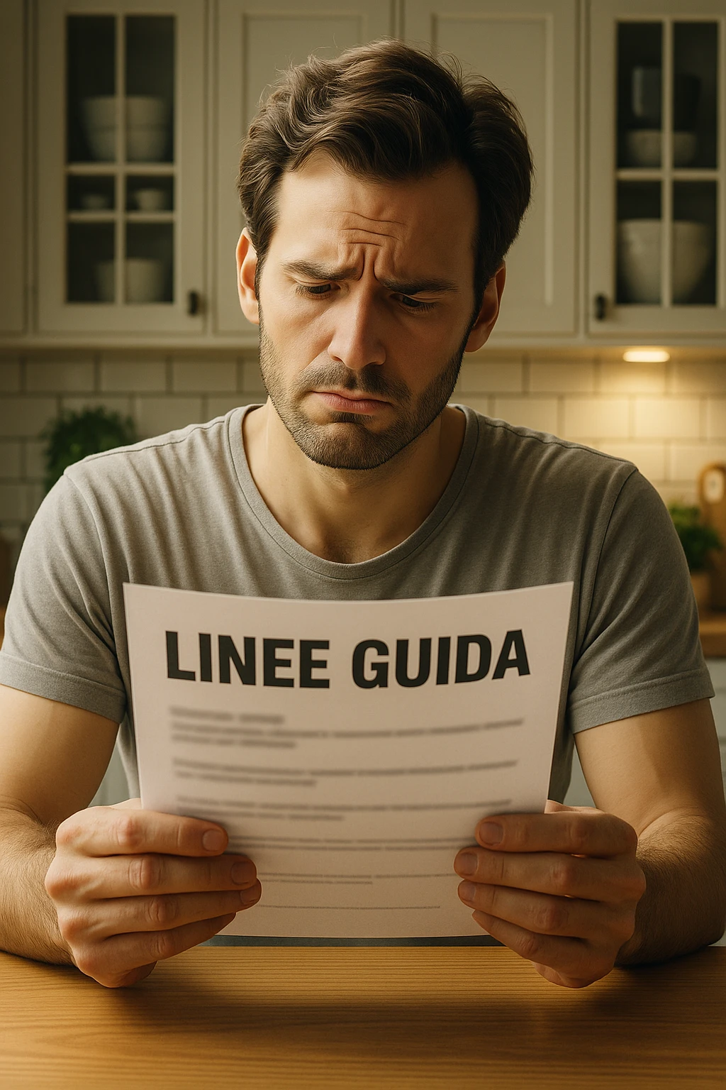 FALLA IDENTICA A QUESTA MA SUL FOGLIO SCRIVI "LINEE GUIDA" IN ITALIANO emoji