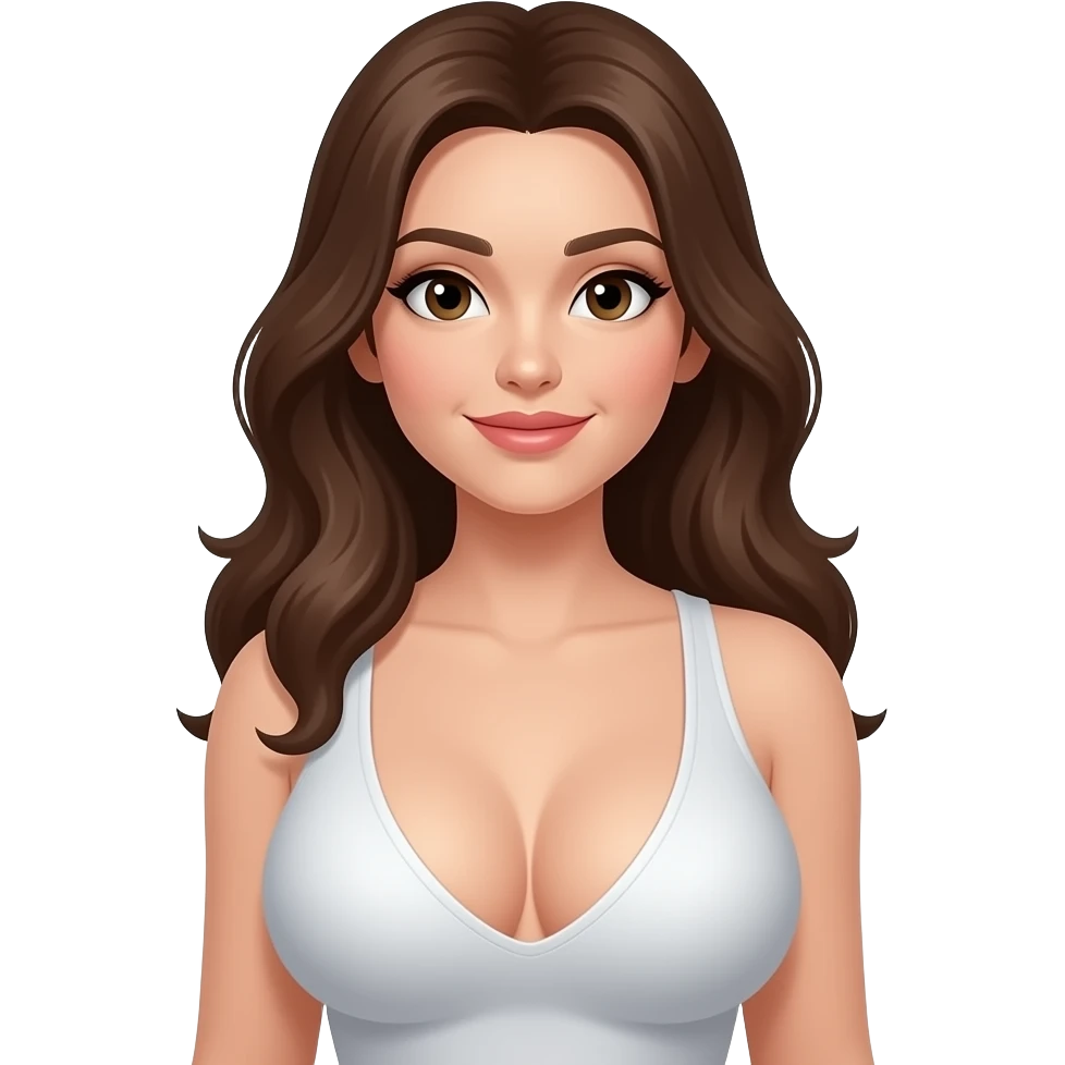 Figure woman big boobs emoji