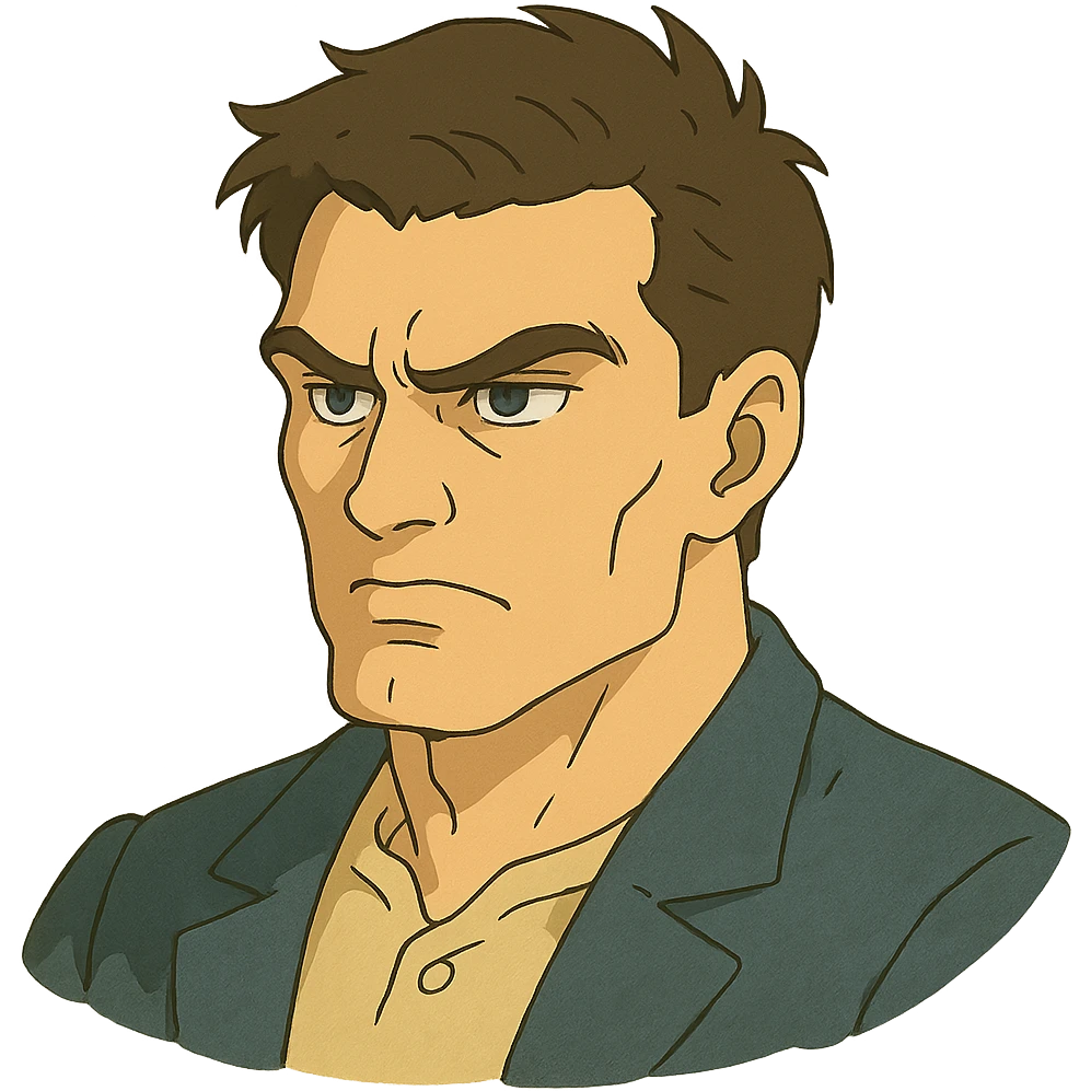 sigma face in ghibli style emoji